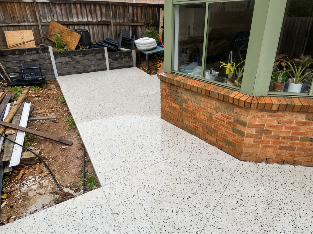 Alfresco grind and seal — Mount Annan
