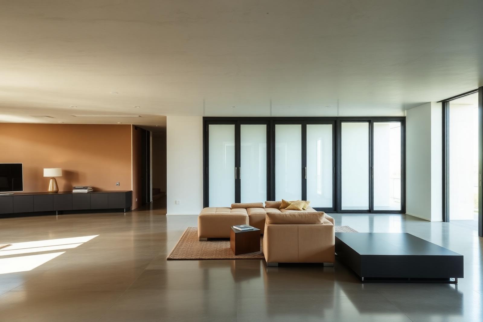 Polished concrete in a Sydney home